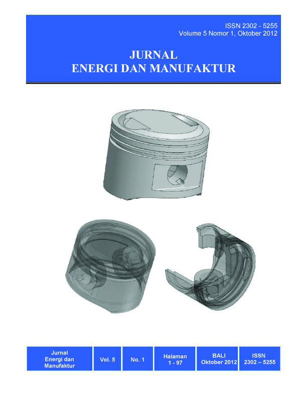 					View Vol. 8 No. 1 (2025): Jurnal Energi Dan Manufaktur
				